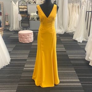 Yellow special occasion gown